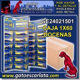 GOMA LOCA SUPER FUERTE MARCA 3G - CAJA CON 60 CARTONES DE 12 UNIDADES CADA UN