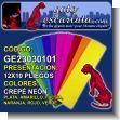 GE23030101: NEON CREPE PAPER - 12 PACKS OF 10 SHEETS EACH
