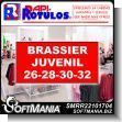SMRR22101704: Pvc Plastic 3 Millimeters with Cut Vinyl Lettering with Text Youth Brassier Advertising Sign for Clothing Store brand Rapirotulos Dimensions 23.6x11.8 Inches