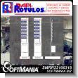 SMRR22100318: Acrylic Plastic Structure Folded and Glued with Cutting Vinyl Lettering with Text Control of Cyclic Processes Advertising Sign for Industrial Factory of Plastic Products brand Rapirotulos Dimensions 7.9x29.5 Inches