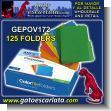 GEPOV172: Folder de Colores Tamano Carta - Paquete de 125 Unidades