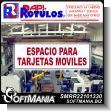 SMRR22101330: White Acrylic 3 Millimeters with Cutting Vinyl Lettering with Text Space for Mobile Cards Advertising Sign for Industrial Factory of Plastic Products brand Rapirotulos Dimensions 23.6x7.9 Inches