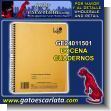 GE24011501: Cuaderno con Resorte en Espiral Tapa Color Kraft 120 Hojas marca Buho - 12 Unidades