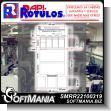 SMRR22100319: Acrylic Plastic Structure Folded and Glued with Cutting Vinyl Lettering Double Sided with Text Label to Identify Hazardous Waste Advertising Sign for Industrial Factory of Plastic Products brand Rapirotulos Dimensions 31.5x63 Inches
