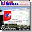 SMRR22092134: Business Cards One Side Advertising Sign for Delivery and Shipping Company brand Rapirotulos Dimensions 3.5x2 Inches