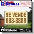 SMRR22102523: Full Color Banner with Metal Holes to Tie with Text for Sale and Phone Number Advertising Sign for Real Estate brand Rapirotulos Dimensions 39.4x23.6 Inches
