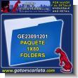 GE23091201: Folder Ampo Tamano Carta Color Azul - Paquete de 80 Unidades