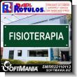 SMRR22110113: Transparent Acrylic with Reverse Lettering with Text Physiotherapy Advertising Sign for Medical Specialty Clinic brand Rapirotulos Dimensions 11.8x3.9 Inches