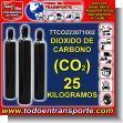 TTCO223071002: Cilindro de Gas de Rotacion Dioxido de Carbono (co2) de 25 Kilogramos con Recarga Incluida