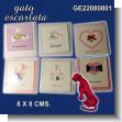 BEAUTIFUL GIFT CARDS WITH ENVELOPE AND HIGH RELIEF DIMENSIONS 8 X 8 CENTIMETERS - 12 UNITS